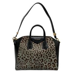 Givenchy Antigona Medium Handbag Light gray Brown Black Unborn Calf Leather